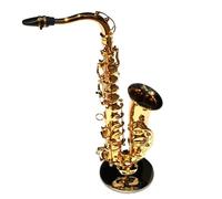Mini musical instrument models Musical Instrument Model Alto Saxophone Model Ornaments Musical Instrument Pendants Musical Instrument Accessories(B)