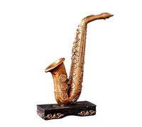 Mini musical instrument models Retro And Old Saxophone Ornaments Model Window Display Restaurant Home Iron Sheet Resin Crafts Decoration