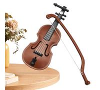 Mini Musical Violin Polished Musical Miniature Model Collectible Figurine