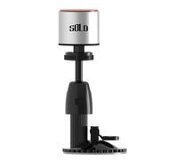 Mini Mute Drum Small Dumb Drum Practice Drum with Suction Cup Stand 180° Angle Adjustment Drum practice kit (Silver)