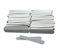 Mini Nail Files, 100Pcs Professional Nail Files 180 Grit Washable Nails File Wooden Double Sided Nails File for Natural and Acrylic Fingernail Buffer Block Manicure Tools - 7 x 1.1 cm