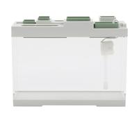 Mini Narrow Tabletop Fish Tank Aquarium Tank Kit Tabletop Acrylic Storage Fish Tanks 0.79-1.06Gal Fishes Bowl Tiny Desktop Vivarium, White