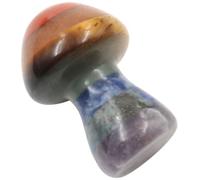 Mini Natural Stone Mushroom Ornament for Planter Garden Decor 3.5x2.2x2.2cm | Rustic Weather-Resistant Accent, Suitable Indoors or Outdoors, for Miniature Landscapes, Lawns and Fairy Gardens