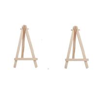 Mini Natural Wood Display Easel, Artist Painting Tripod Easel - Tabletop Holder Stand for Small Canvases, Crafts, Photos, Phone Holder