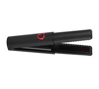 Mini Negative Ion Hair Straightener, Cordless Mini Flat Iron Hair Curler for Short Hair and Bangs, with 3 Adjustable Temperature 160℃, 180℃, 200℃(black)