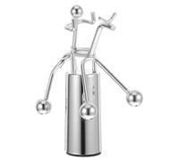 Mini Newton's Cradle Eduecational Physics Balance Balls Decoration for Science Home Office Desk Silver