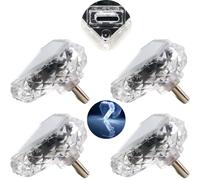 Mini Night Light, Atmosphere Light CTRICALVER, 5V/1A Small Emergency Ligh Type-C-Triangle (Touch) White (4Pcs), PC Shell, Suitable for Various Type-C Sockets Such as Power Bank and Carst