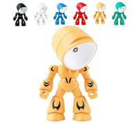 Mini Night Light, Posable Lonely Robot LED Table Lamp, Magnetic Cordless Companion Reading Table Light, Cartoon Cute Robot Desktop Decor for Bedroom Dorm Office Halloween Christmas Thanksgiving
