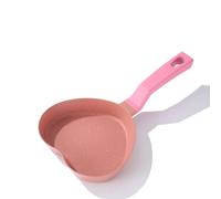 Mini Nonstick Egg Pan, Small Heart-shaped Frying Pan with Granite Coating, Multi-functional for Eggs, Pancakes, Sausages and Burgers, Pink