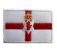Mini Northern Ireland Flag Patch Iron Sew On Small Irish UK Embroidered Badge