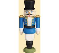 Mini Nutcracker Hussar Blue HxWxD = 9x4x3cm NEW Christmas Seiffen