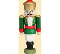 Mini Nutcracker King Green Christmas Tree Ornament HxWxD = 9x4x3cm NEW