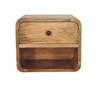 Mini Oak-ish Floating Open Bedside Table