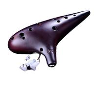 Mini Ocarina 12-hole AC beginner ocarina alto C key hand-painted crack smoked AC classic model