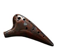 Mini Ocarina 12-hole alto AC entry-level ocarina anti-fall resistant student C key C key wood grain color