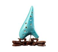 Mini Ocarina 12-hole alto C-key ocarina 12AC ocarina teaching material bag lanyard 12AC green crack