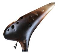 Mini Ocarina 12-hole alto F key professional performance level plain-fired ethnic musical instrument plain-fired classic model