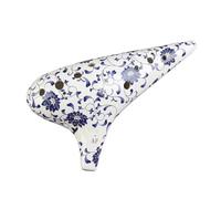 Mini Ocarina 12 Hole Alto F Ocarina Professional Blue and White Porcelain Ocarina Instrument
