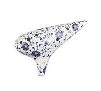 Mini Ocarina 12 Hole Alto F Ocarina Professional Blue and White Porcelain Ocarina Instrument