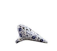 Mini Ocarina 12-hole alto professional ocarina in F/AF key good pitch and good tone blue and white porcelain performance ocarina