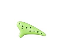 Mini Ocarina 12 Hole C Tuned Ocarina Beginner Instrument(Light Green)