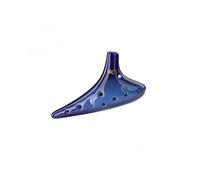 Mini Ocarina 12-hole gradient blue alto SC + ocarina professional performance smoked hand-painted musical instrument