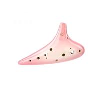 Mini Ocarina 12-hole gradient pink alto AC + ocarina professional performance smoked hand-painted musical instrument