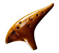 Mini Ocarina 12 Hole Natural Ocarina Stable Music Lover Beginner(Gold)