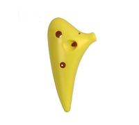 Mini Ocarina 12 Hole Ocarina 4 Colors ABS Plastic Ocarina Instrument with Hand Bag Accessories(Color:2)