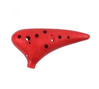 Mini Ocarina 12 Hole Ocarina 4 Colors ABS Plastic Ocarina Instrument with Hand Bag Accessories(Color:1)
