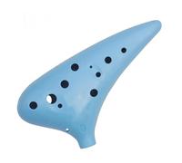 Mini Ocarina 12 Hole Ocarina 4 Colors ABS Plastic Ocarina Instrument with Hand Bag Accessories(Color:3)