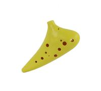 Mini Ocarina 12 Hole Ocarina 4 Colors Plastic Wind Instrument with Carry Bag Lanyard Accessory Suitable for Music(Color:Red)