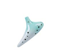 Mini Ocarina 12-hole ocarina azure alto C key AC instrument with tutorial Dunhuang + full set of accessories