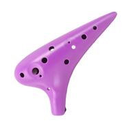 Mini Ocarina 12 Hole Ocarina Music Instruments(Purple)