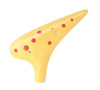 Mini Ocarina 12 Hole Ocarina Music Instruments(Yellow)
