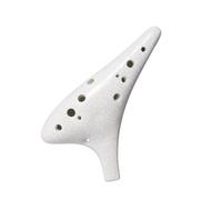 Mini Ocarina 12 Hole Ocarina Professional Adult Portable Musical Instruments(White)