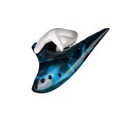 Mini Ocarina 12-hole rice smoked red/blue alto C AC student entry level professional level(2)