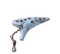 Mini Ocarina 12-hole rice welded ocarina alto C key beginners teaching smooth ocarina sound quality ocarina(Color:4)