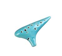 Mini Ocarina 12-hole rice welded ocarina soprano F key beginner's ocarina 12-hole sound quality ocarina(Color:1)