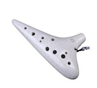 Mini Ocarina 12-hole SF white cracked flute professional beginner's fumigation and performance level 12-hole SF fumigation