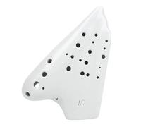 Mini Ocarina 3-Tube Ceramic Ocarina Alto C Key 23 Hole AC Professional Ocarina Instrument Vintage Matte Ocarina with Accessories(Color:2)