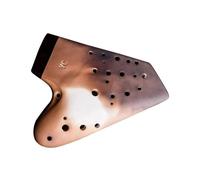 Mini Ocarina 3 Tube Ceramic Ocarina Alto C Key Vintage Smoked Ocarina Premium AC Professional Ocarina(Color:2)