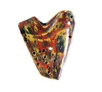 Mini Ocarina 3-tube ocarina 12-hole alto E key retro ocarina advanced professional musical instrument music performance