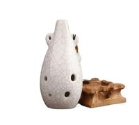 Mini Ocarina 6-hole alto F key ocarina handmade ceramic classical musical instrument professional ocarina(Color:2)