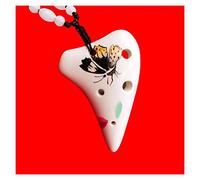 Mini Ocarina 6 Hole Necklace Cute Pendant Six Hole Super Treble F Key SSF Portable Ocarina Musical Instrument ocarina instrument