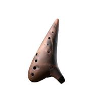 Mini Ocarina 7 PCS Ceramic 12 Hole Alto C Key Professional Ocarina Chinese Flute Instrument AC SF SG SC AF BC(Color:AG)