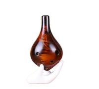 Mini Ocarina Amber Yellow Smoked Ocarina 6 Hole Performance