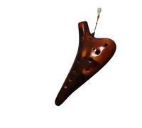 Mini Ocarina Amber Yellow Twelve Hole Ocarina Musical Instrument Alto C AC