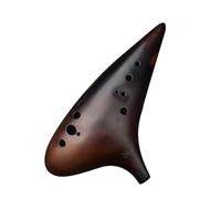 Mini Ocarina Bass C Ocarina 12-hole smoked lacquer professional performance collection grade performance flute