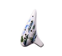 Mini Ocarina Beginner's 12-hole hand-painted ocarina alto ac key with music score lanyard(3)